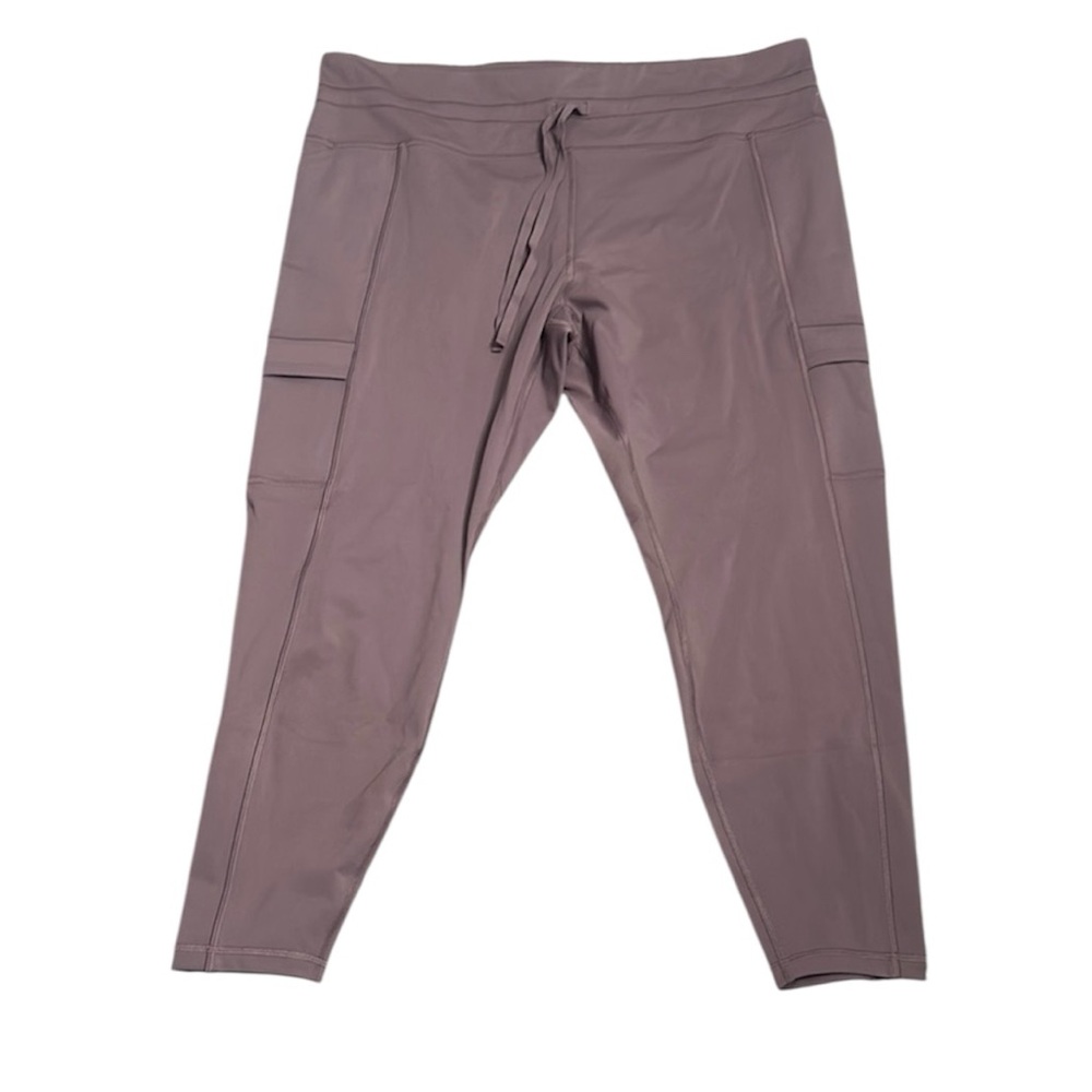 Athleta Rainer cargo tight  Purple High-Waisted  ankle zip new with out tag 1x